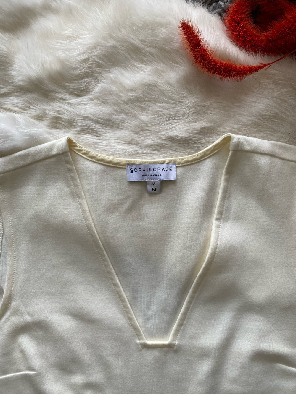 SophieGrace The Chloe Tank Ivory - Picture 3 of 6